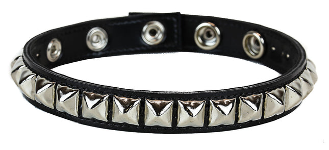 AB194P SINGLE PYRAMID PATENT ARMBAND