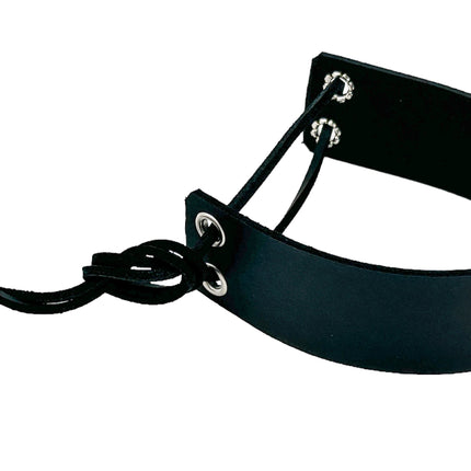 AB200  LEATHER LACE ARMLET