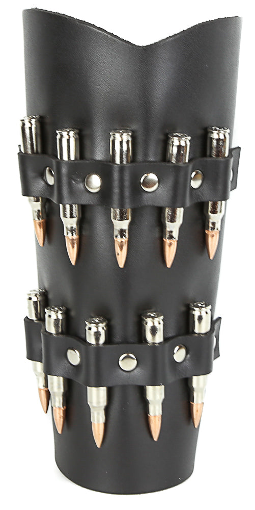 ARM157-NIC 2 ROW NICKEL BULLET ARMBAND