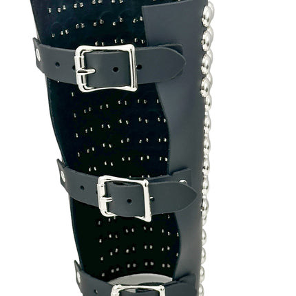 ARM163  1/2" ROUND STUD 15 ROW 9" LONG GAUNTLET