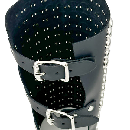 ARM163  1/2" ROUND STUD 15 ROW 9" LONG GAUNTLET