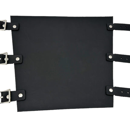 ARM167  9" LONG PLAIN LEATHER GAUNTLET