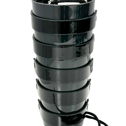 ARM178VN-BLK  LACED GAINTLET  VINYL PVC