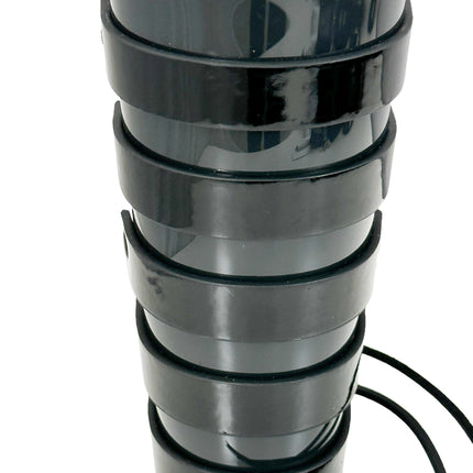 ARM178VN-BLK  LACED GAINTLET  VINYL PVC