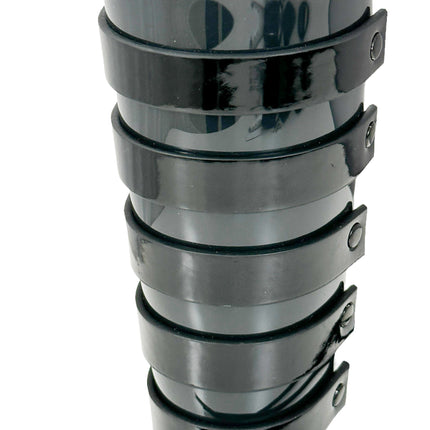 ARM178VN-BLK  LACED GAINTLET  VINYL PVC