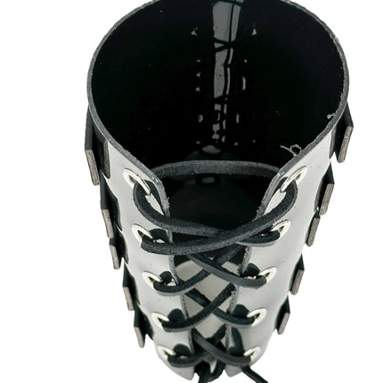 ARM178VN-BLK  LACED GAINTLET  VINYL PVC