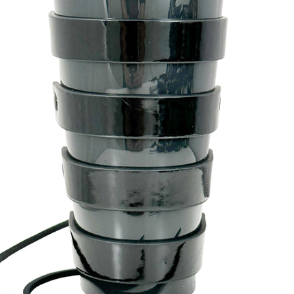 ARM178VN-BLK  LACED GAINTLET  VINYL PVC