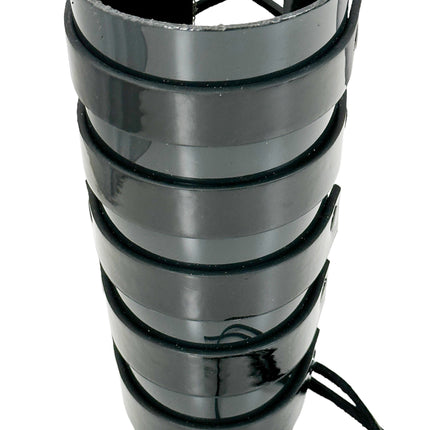ARM178VN-BLK  LACED GAINTLET  VINYL PVC