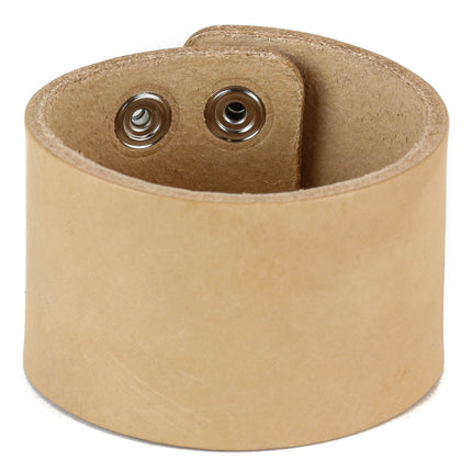 BC100BEIGE NUDE BEIGE LEATHER BRACELET CUFF