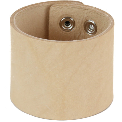 BC100BEIGE NUDE BEIGE LEATHER BRACELET CUFF