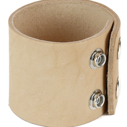 BC100BEIGE NUDE BEIGE LEATHER BRACELET CUFF