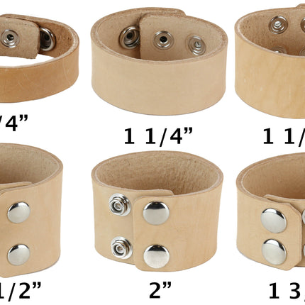 BC100BEIGE NUDE BEIGE LEATHER BRACELET CUFF
