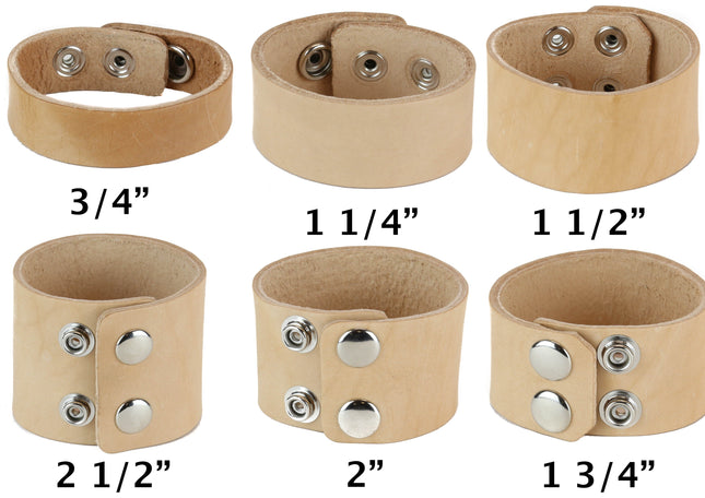 BC100BEIGE NUDE BEIGE LEATHER BRACELET CUFF