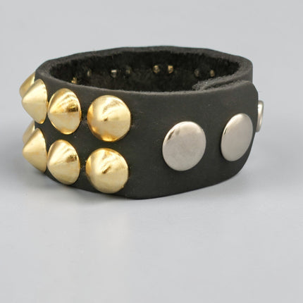 BC112CON  2 ROW LARGE 1/2" CONICAL BRACELET