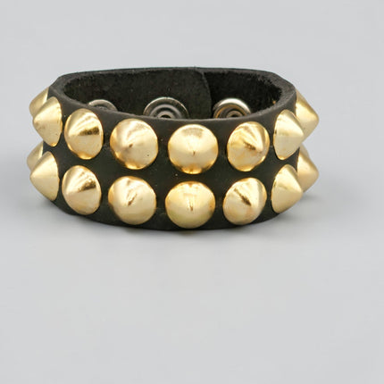 BC112CON  2 ROW LARGE 1/2" CONICAL BRACELET