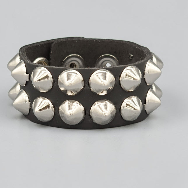 BC112CON  2 ROW LARGE 1/2" CONICAL BRACELET