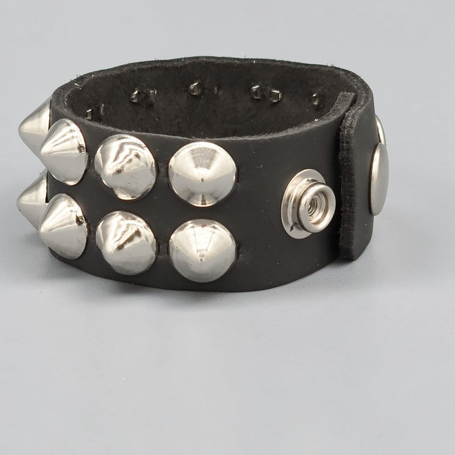 BC112CON  2 ROW LARGE 1/2" CONICAL BRACELET