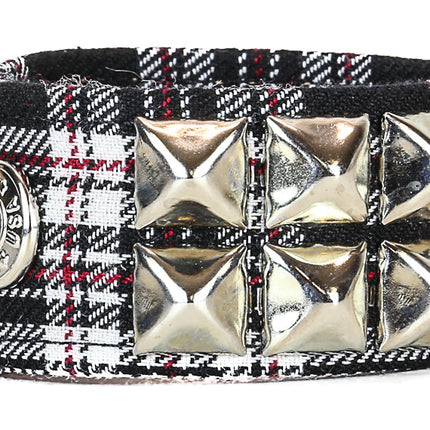 BC112PD PLAID STUDDED BRACELET