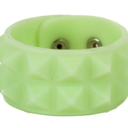 BC112RUB RUBBER 2 ROW 1/2" PYRAMID BRACELET