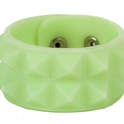 BC112RUB RUBBER 2 ROW 1/2" PYRAMID BRACELET
