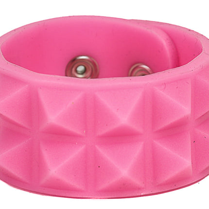 BC112RUB RUBBER 2 ROW 1/2" PYRAMID BRACELET