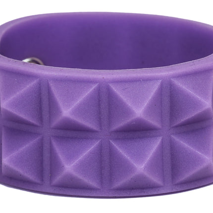 BC112RUB RUBBER 2 ROW 1/2" PYRAMID BRACELET