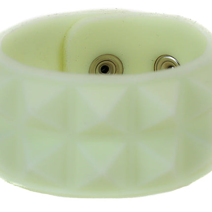 BC112RUB RUBBER 2 ROW 1/2" PYRAMID BRACELET