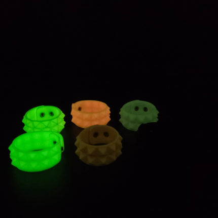 BC112RUB SILICONE RUBBER 2 ROW 1/2" PYRAMID BRACELET