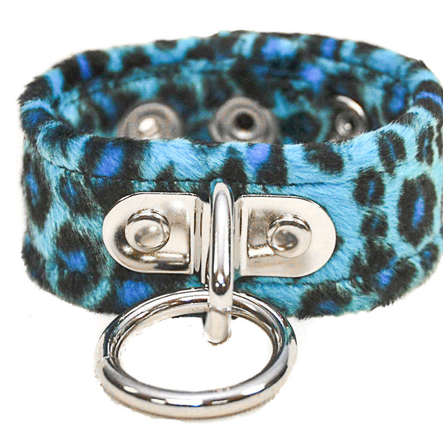 BC113L LEOPARD BONDAGE BRACELET CUFF