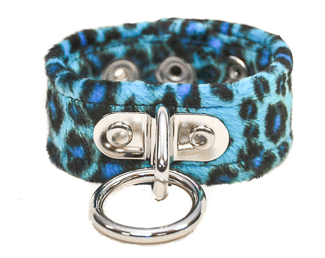BC113L LEOPARD BONDAGE BRACELET CUFF
