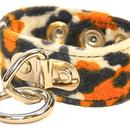BC113L LEOPARD BONDAGE BRACELET CUFF