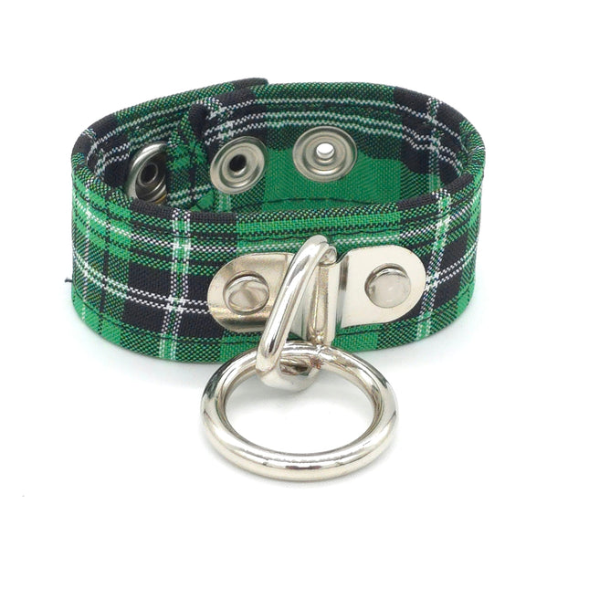 BC113PD PLAID BONDAGE BRACELET
