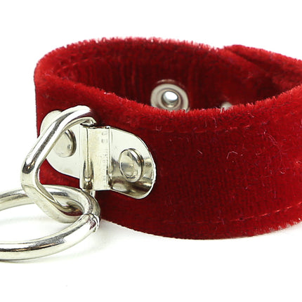 BC113VELVET VELVET BONDAGE BRACELET