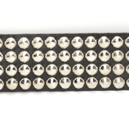 BC116 4 ROW MINI CONICAL STUDDED BRACELET