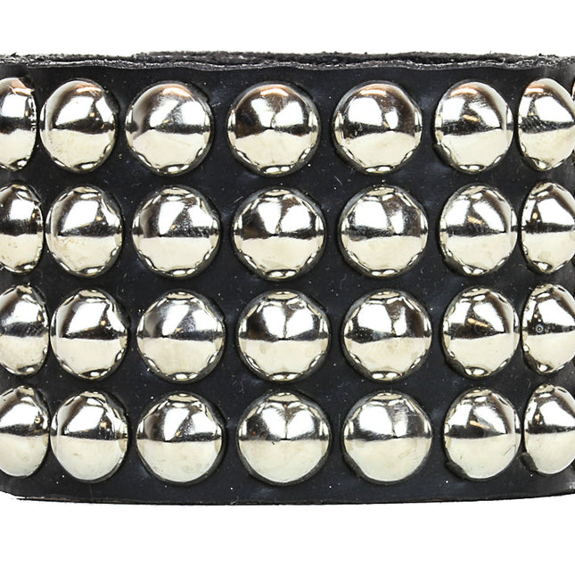 BC116 4 ROW MINI CONICAL STUDDED BRACELET