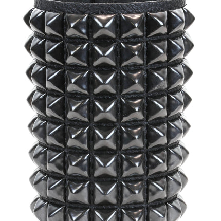 BC127-8 5" WIDE 8 ROW PYRAMID STUD SNAP BRACELET