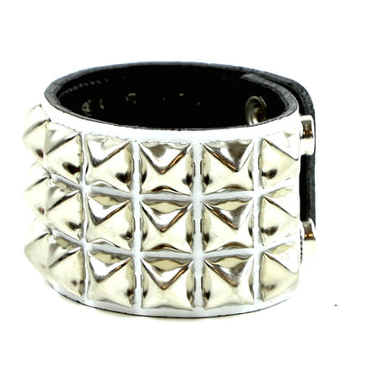 BC127ITL  ITALIAN GENUINE LEATHER STUDDED BRACELET