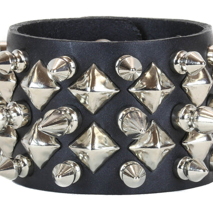 BC140 DIAMOND STUD 1" AND 1/2" SPIKE CUFF