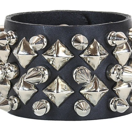 BC140 DIAMOND STUD 1" AND 1/2" SPIKE CUFF
