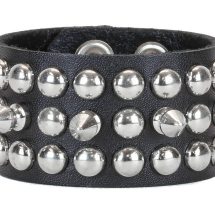 BC147  SPIKE & CONICAL OR ROUND STUD BRACELET