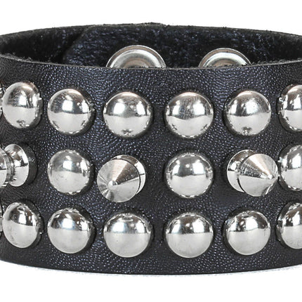 BC147  SPIKE & CONICAL OR ROUND STUD BRACELET