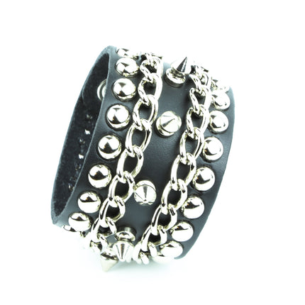 BC153  CHIAN SPIKE STUDDED BRACELET