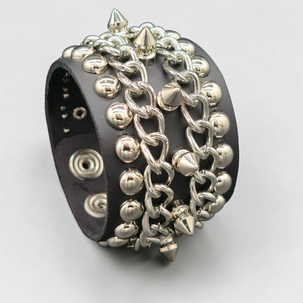 BC153  CHIAN SPIKE STUDDED BRACELET
