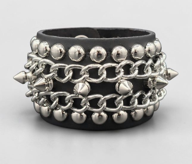 BC153  CHIAN SPIKE STUDDED BRACELET