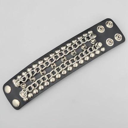 BC153  CHIAN SPIKE STUDDED BRACELET