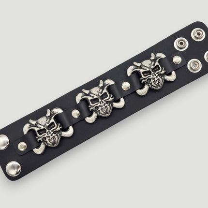 BC159 SKULL OR DEVIL CUFF BRACELET