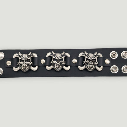 BC159 SKULL OR DEVIL CUFF BRACELET
