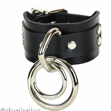 BC167DBL-P  DOUBLE RING BONDAGE BRACELET