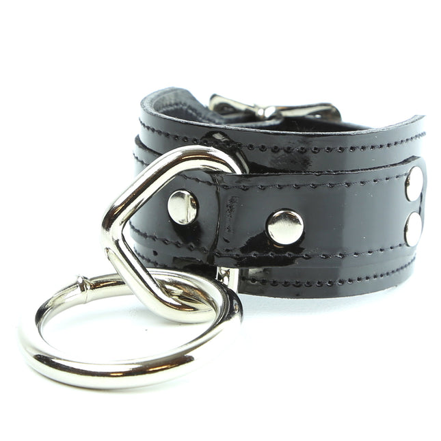 BC167P  PATENT BONDAGE BRACELET