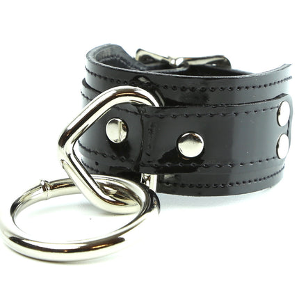 BC167P  PATENT BONDAGE BRACELET